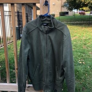 American Giant XL Moto Jacket in Loden